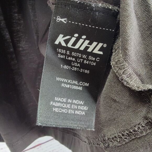 Kuhl Wildfibre Organic Cotton Mens M T Shirt Pocket Short Sleeve Gray Outdoor - Picture 6 of 9